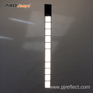 Reflective PVC White Crystal Lattice Velcro Armband